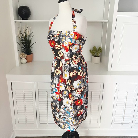 BHLDN Hitherto Vox Populi Moody Floral Garden Dress Multicolor Size S/6 - Picture 3 of 9